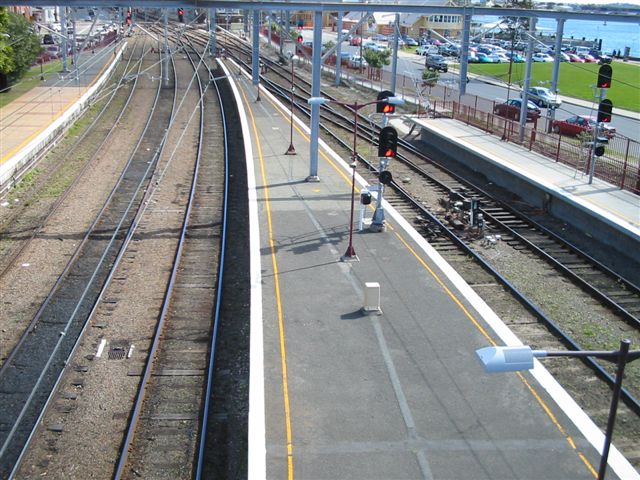 
The view looking down the line towards Woodville Junction.
