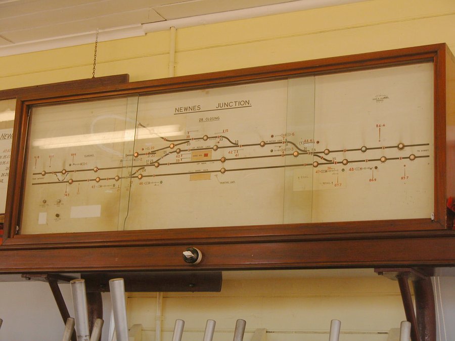 A closer view of the signal diagram. The balloon loop serving Clarence Clliery is visible at the left.