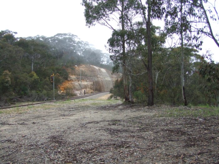 The former station location, looking south.