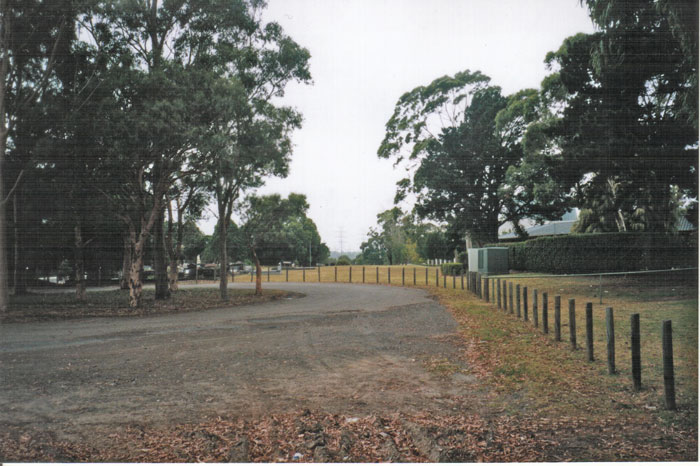 
The grassed area which marks the location of the one-time station.
