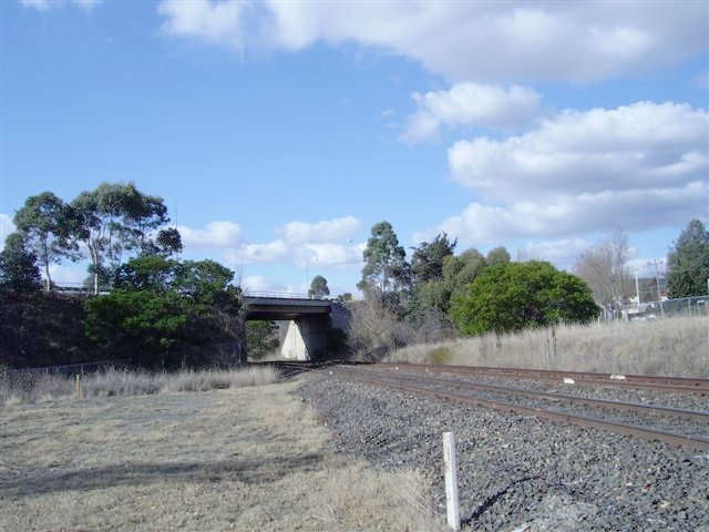 The Sydney Road (old Hume Highway) overbridge to the north of the station.