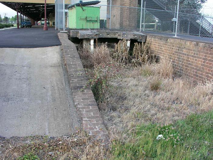 
The remains of the short dock siding at the down end of the station.
