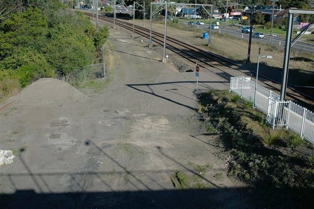 The location of the refuge siding which bypassed the up platform, looking towards Sydney.