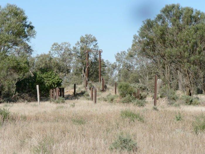 The remains of a cattle loading ramp.