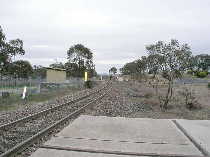 
The view looking north towards Mudgee from the one-time station location.
