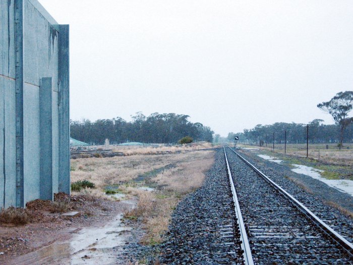 The view looking south towards the southern end of the location.