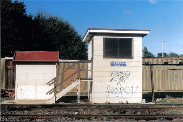 A closer view of the F frame signal box.