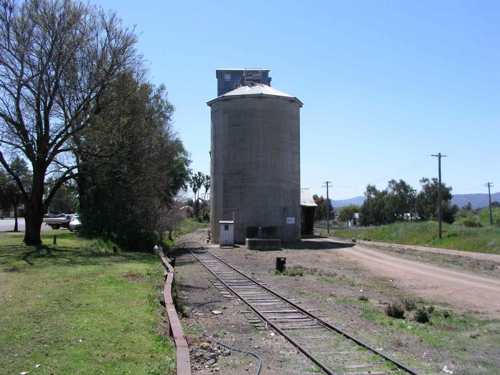 
The silo and siding at the down end of the yard.
