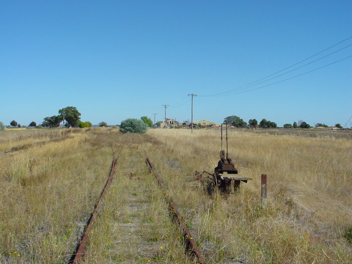 
The view looking west of the junction with the RAAF siding.
