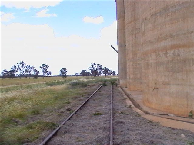 
The silo road does not look like it has seen traffic recently.
