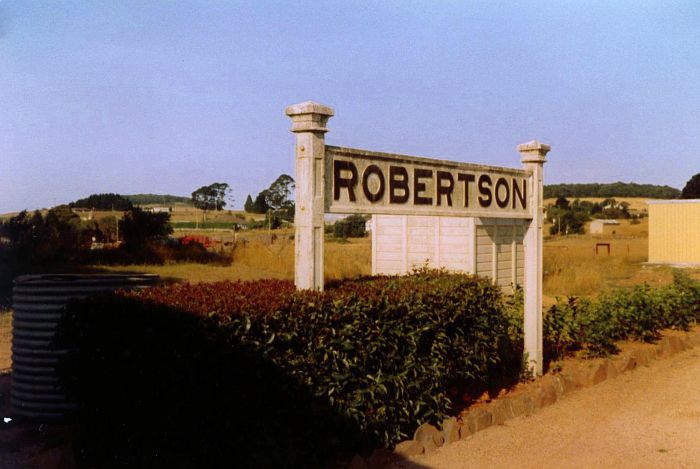 
The nameboard on the platform.
