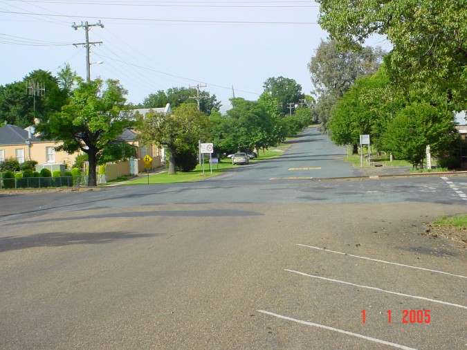 
The road-side view of the former crossing.
