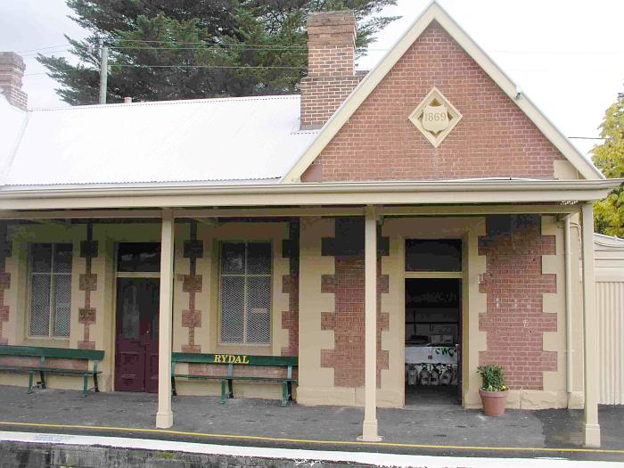 
The station building has a sign showing its construction date, 1869.
