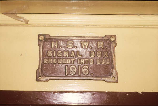 Scarborough Box was opened in 1916 and by tradition a plate was placed over the door. These were sought after by many a collector. This one remains secure in 1986.