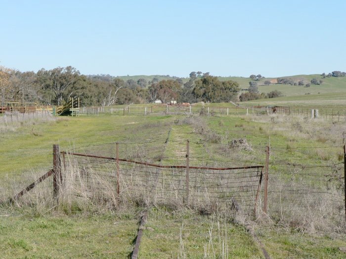 The view looking south towards the location of the stage.