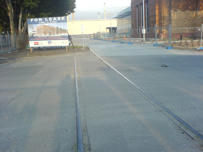 The view looking towards the Shell terminal, from Shirley Street.