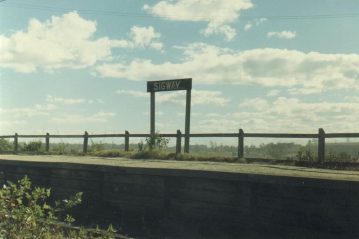 
The basic platform and sign at Sigway.
