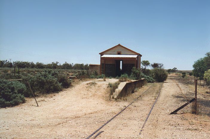 
The abandoned station building at Silverton.
