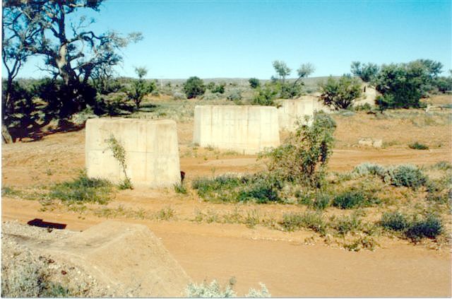 The remains of a small bridge, looking towards Silverton.