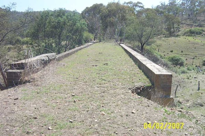 The ballasted bridge deck looking towards Rydal.