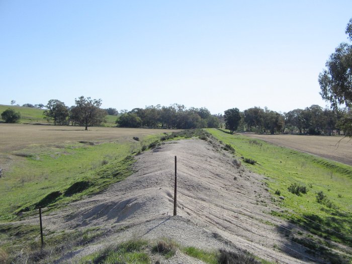 The view from the bridge site looking towards Mary Vale.