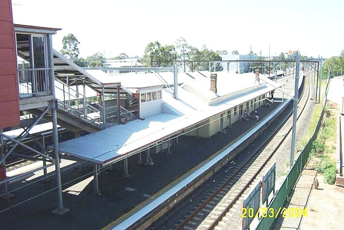 
The view looking west from the footbridge.
