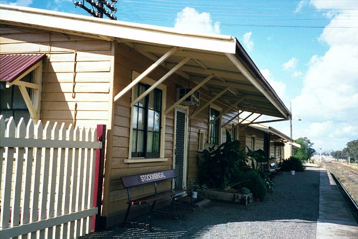 
The view along the well-maintained station, looking in the direction
of Cootamundra.
