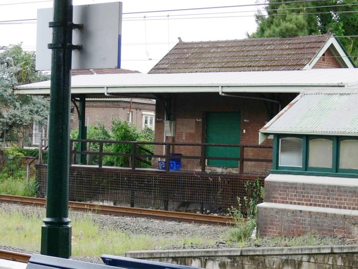 A shot of the former parcels office and platform at the Sydney end of the station.