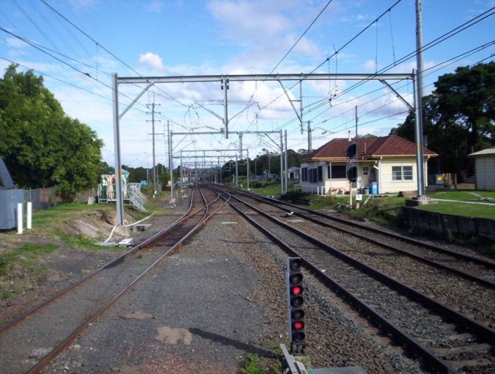 The view looking towards Waterfall from the southern end of 2 & 3 platforms.