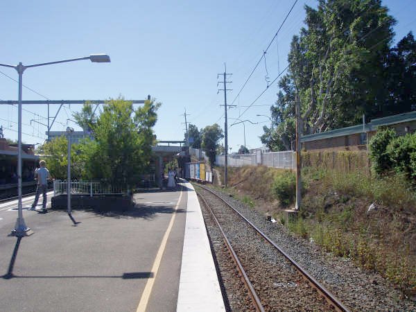 The view looking north along platform 3.