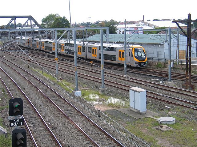 
An up Millenium train approaches Sydenham platform 1.
