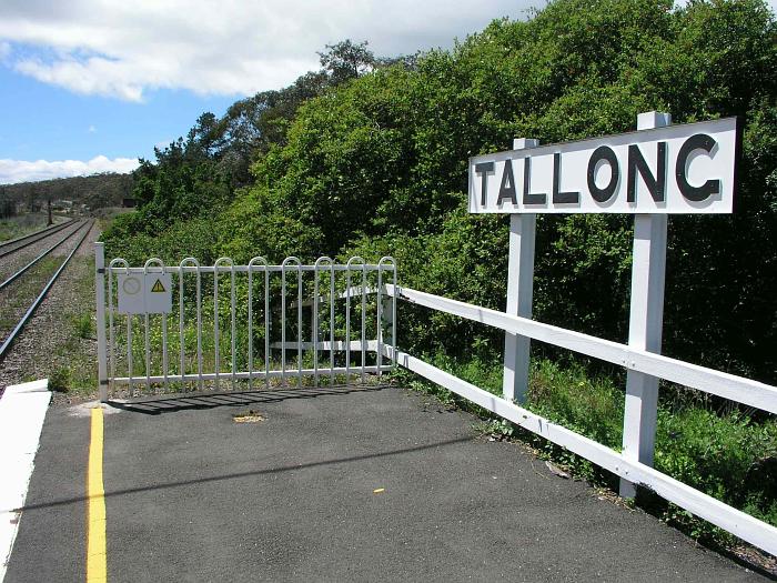 
The view looking north at the up end of the station.
