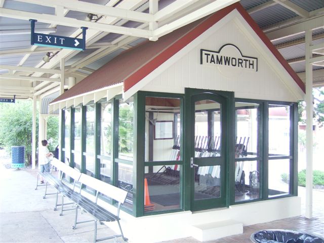 The dis-used signal box has been modified to publically display the lever frame , and has other small railway items on display within.