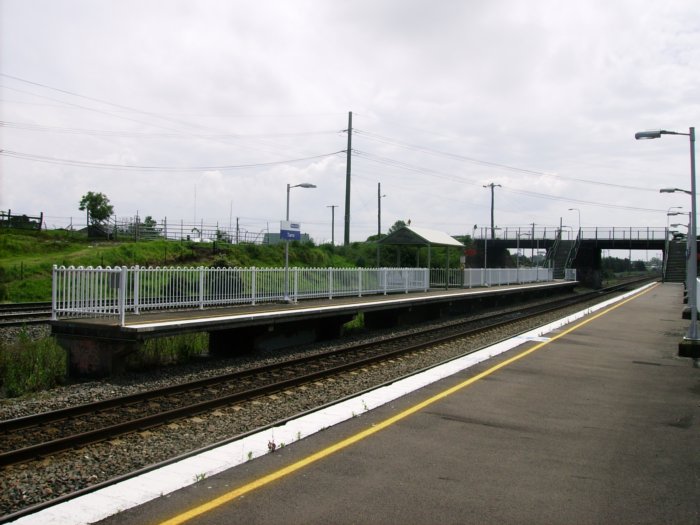 The view looking west towards platform 2.