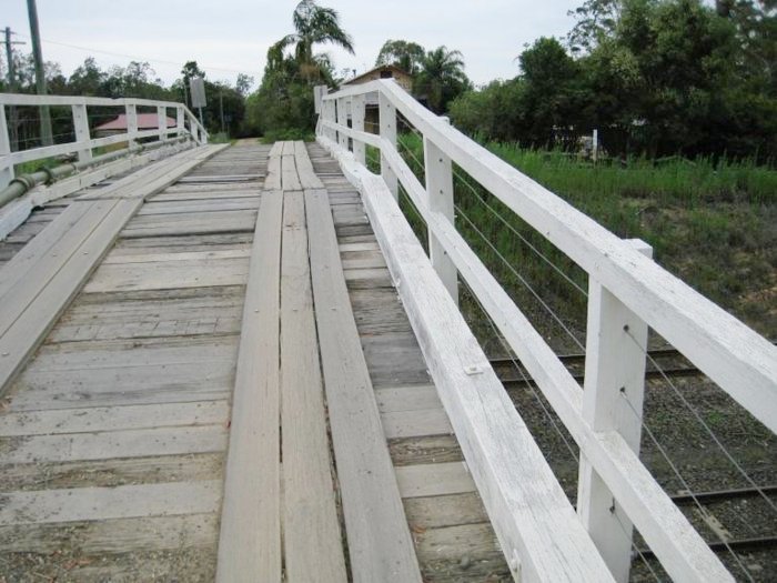 A light road bridge at the northern end of the location.