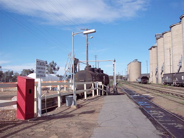 
The diesel refuelling point, at the end of the platform.
