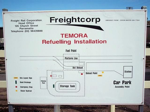 The diagram for the diesel refuelling point.
