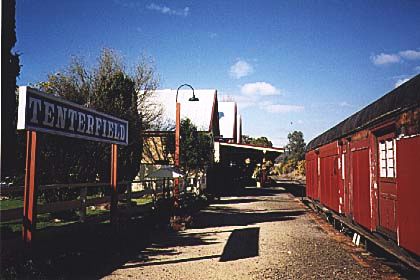 
The view along the station looking up the line towards Sydney.
