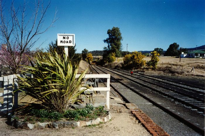 
The view from the southern end of the platform.
