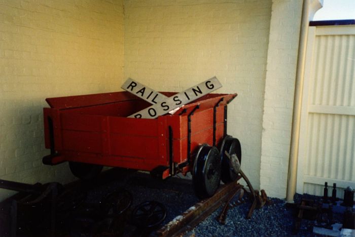 
A restored fettler's cart on display at the museum.
