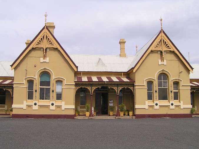 
The front entrance to the station.
