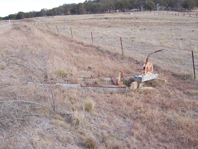 The remains of one of the two levers removed from The Forest passing loop.