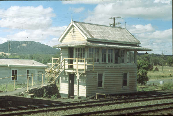 The Rock Signal Box was a classic example of a NSWGR Signal Box down to the ubiquitous finials.