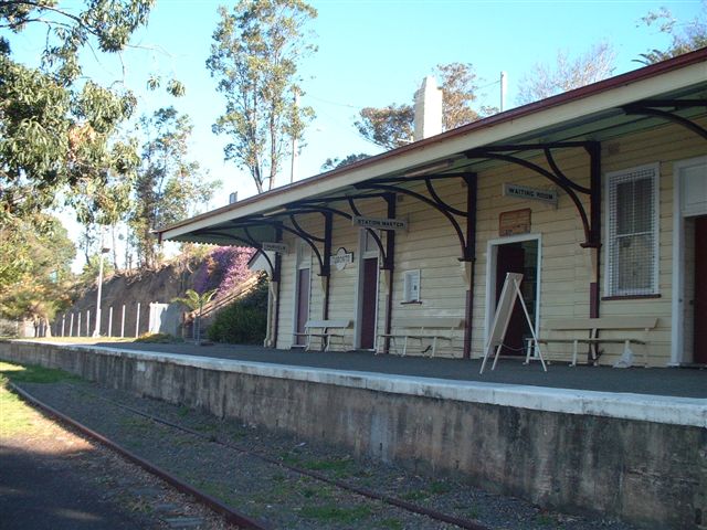 
A closer view of the station building, looking towards the end of the line.
