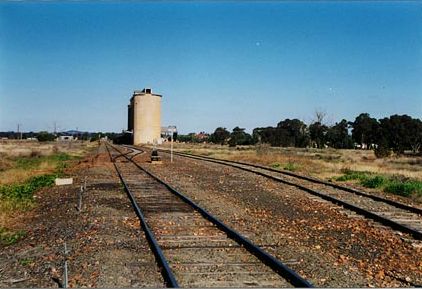 
The grain siding and silo at Trundle.
