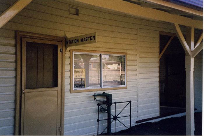 
The former entrance to the Station Masters office - it had been reused as an
art and craft shop.
