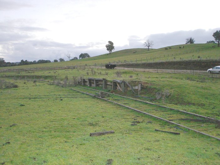The view looking across at the remains of the platform.