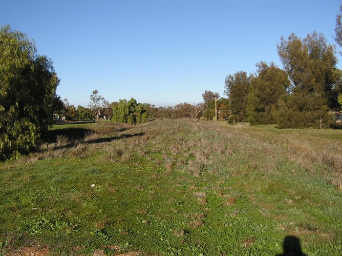 A closer view of the old rail-less formation, heading south-west from William St.