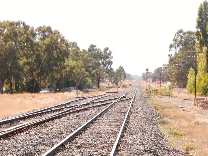 The view looking north. The short dead end is all that remains of the former dead end refuge siding.