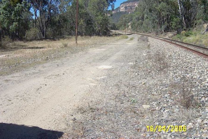 Nothing remains, in this view looking south towards Carlos Gap Tunnel.